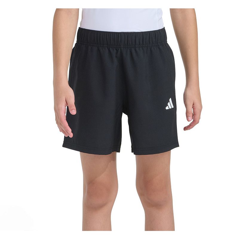 Boys 8-20 adidas Elastic Waistband Woven Essentials Small Logo Shorts, Boy's, Black Adi