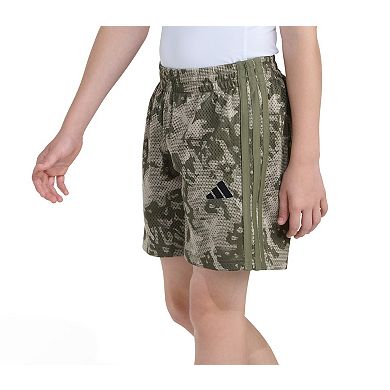 Boys 8-20 adidas Elastic Waistband Printed Camo Shorts