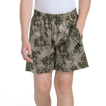 Boys 8-20 adidas Elastic Waistband Printed Camo Shorts