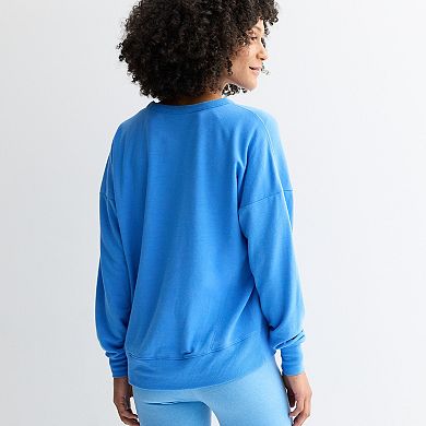 Women's Tek Gear® French Terry Scoop Neck Top