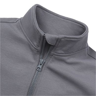 Boys 2-20 Lands' End Long Sleeve Knit Full Zip Mock Neck Sweatshirt in Regular & Husky