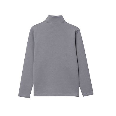 Boys 2-20 Lands' End Long Sleeve Knit Full Zip Mock Neck Sweatshirt in Regular & Husky