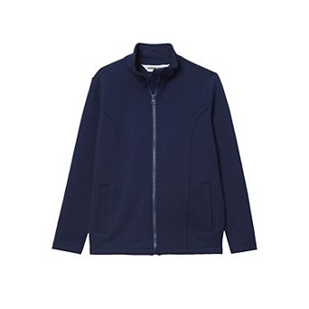 Boys 2-20 Lands' End Long Sleeve Knit Full Zip Mock Neck Sweatshirt in Regular & Husky