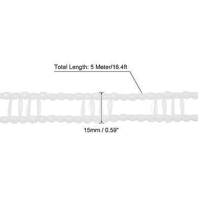 Portable Clothesline, 16.4ft Nylon Windproof Non-Slip Washing Line Rope