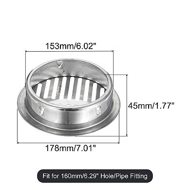 Floor Drain Cover, Anti Blocking Drain Cover for Outdoor Bathroom Kitchen, 153 Flat Mouth