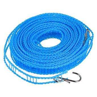 Portable Clothesline, 32.8ft Nylon Windproof Non-Slip Washing Line Rope