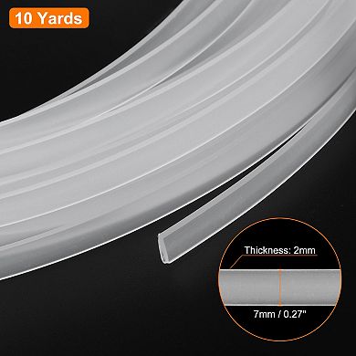 Boning for Sewing, 1 Roll 7mm x 2mm x 10 Yards PP Corset Boning, Corset Webbing Boning Clear