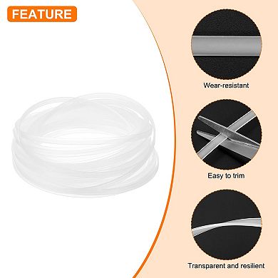 Boning for Sewing, 1 Roll 7mm x 2mm x 10 Yards PP Corset Boning, Corset Webbing Boning Clear