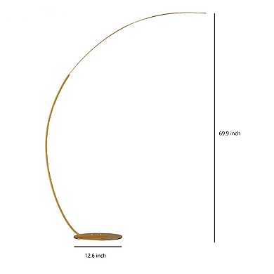 3 Color-changing Golden Arc Floor Lamp