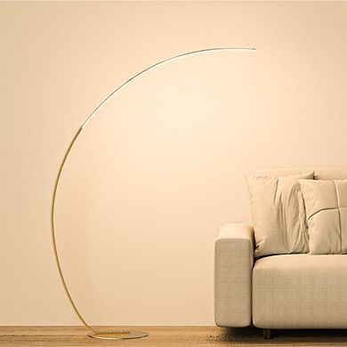 3 Color-changing Golden Arc Floor Lamp