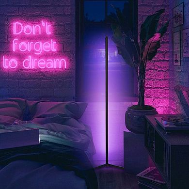 56” RGB Color-changing Corner Floor Lamp