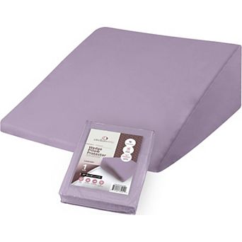 Circles Home Wedge Pillow Cover 100% Cotton, Zippered Wedge Pillow Case (25Wx26Lx7.5)