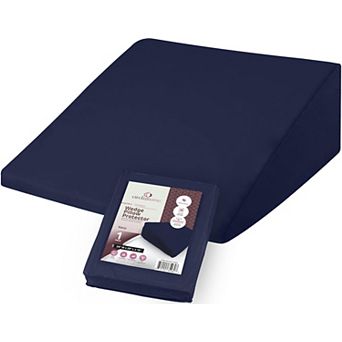 Circles Home Wedge Pillow Cover 100% Cotton, Zippered Wedge Pillow Case (24Wx25Lx12)