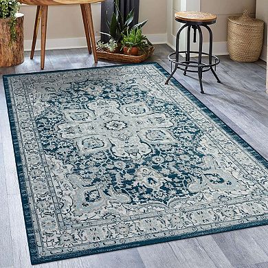 Luxe Weavers Traditional Medallion Floral Area Rug