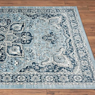 Luxe Weavers Traditional Medallion Floral Area Rug