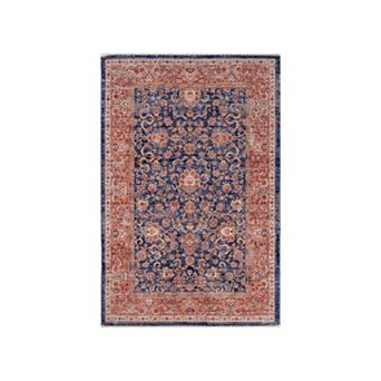 Luxe Weavers Vintage Floral Fringe Area Rug