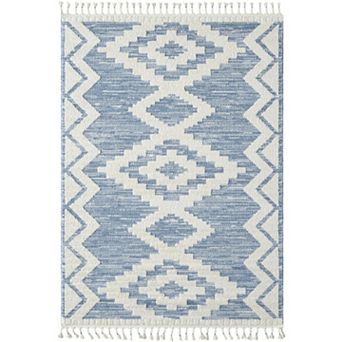 Luxe Weavers Southwestern Diamond Fringe Area Rug