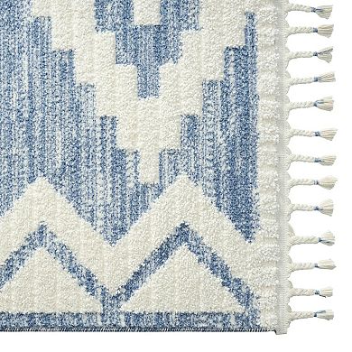 Luxe Weavers Southwestern Diamond Fringe Area Rug