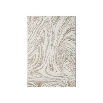 Luxe Weavers Modern Marble High Low Area Rug