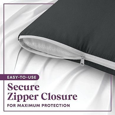 Circles Home Wedge Pillow Cover 100% Cotton, Zippered Wedge Pillow Case (25Wx26Lx10)