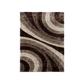 Luxe Weavers Modern Shag Geometric Indoor Area Rug