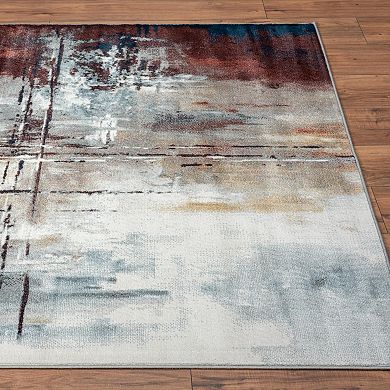 Luxe Weavers Distressed Abstract Area Rug