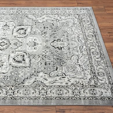 Luxe Weavers Traditional Medallion Floral Area Rug