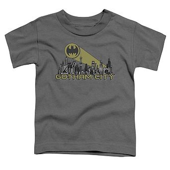 Batman Gotham Skyline Short Sleeve Toddler T-Shirt