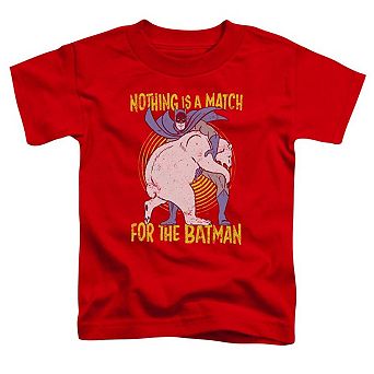 Batman Bear Wrastling Short Sleeve Toddler T-Shirt