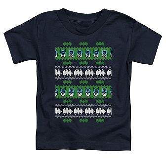 Batman Christmas Sweater Short Sleeve Toddler T-Shirt