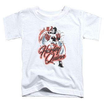 Batman Harley Airbrush Short Sleeve Toddler T-Shirt