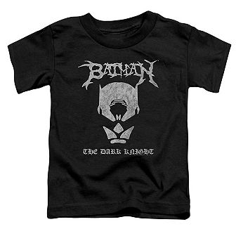 Batman Black Metal Batman Short Sleeve Toddler T-Shirt