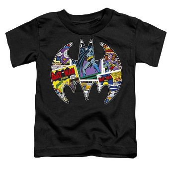 Batman Comic Bat Short Sleeve Toddler T-Shirt