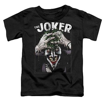 Batman Crazed Joker Short Sleeve Toddler T-Shirt