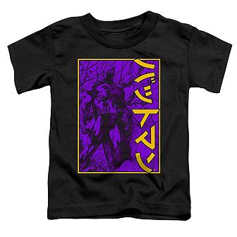 Batman Big Framed Kanji Short Sleeve Toddler T-Shirt