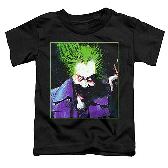Batman Arkham Asylum Joker Short Sleeve Toddler T-Shirt