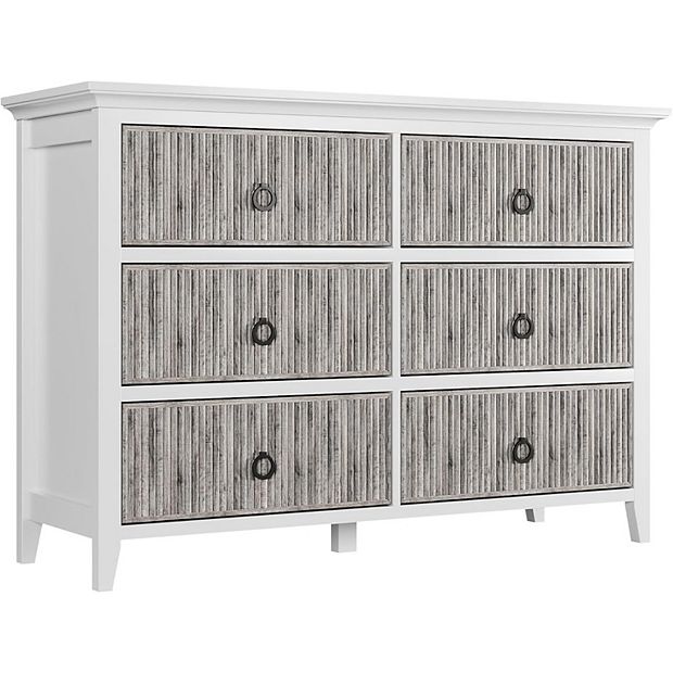 6 drawer grey dresser for bedroom Homelegance Garretson 1450-5 Dresser main image 0