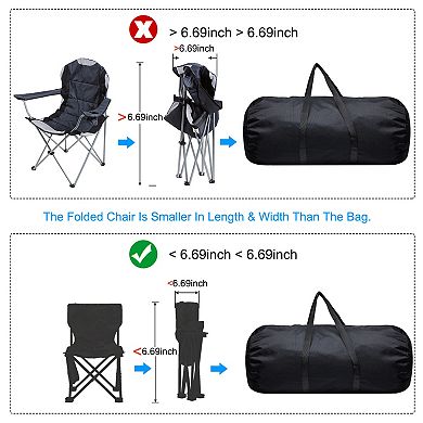 Folding Camping Chair Replacement Bag 47.2 x 6.69", Portable Camping Storage Tent Bag