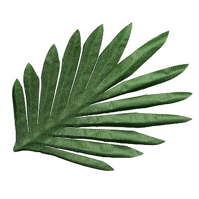 9" Palm Leaves, 12 Pack Artificial Palm Leaves Faux Palm Fronds Fake Palm Leaves
