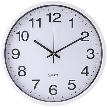 Simple Wall Clock, Big Number, Silent Non-Ticking Modern Battery Operated Clocks, 14x14x1.8 Inch