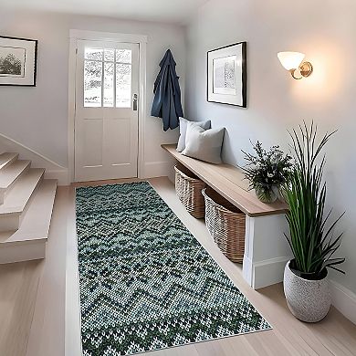 Garvee Machine Washable Boho Area Rug Non Slip Throw Carpet for Home Decor