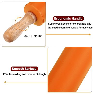 1pcs Silicone Rolling Pins for Baking 31cm x 4.2cm