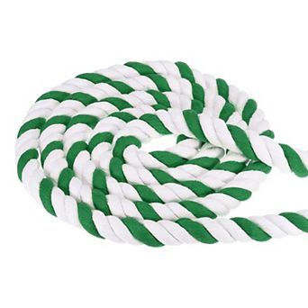 1 Inch x 15 Feet Natural Twisted Cotton Rope, 3 Strand Tug of War Rope with Sealing Tape