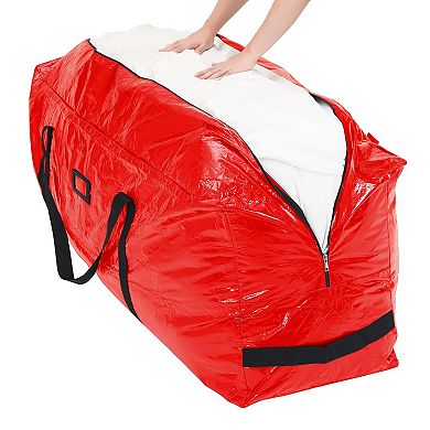 2 Pack Christmas Foldable Large Storage Bags with Handles, Moving Bags for Clothes