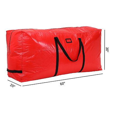 2 Pack Christmas Foldable Large Storage Bags with Handles, Moving Bags for Clothes