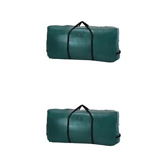 2 Pack Christmas Foldable Large Storage Bags with Handles, Moving Bags for Clothes