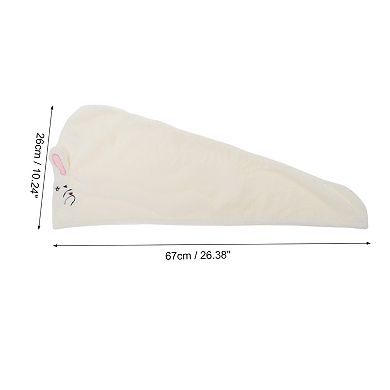 Water-absorbent Rabbit Ears Hair Towel 1 Pc