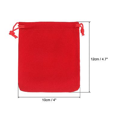 20pcs Velvet Bags with Drawstrings for Jewelry Packaging