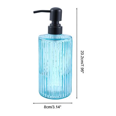 Elegant Vertical Pattern Soap Pump Dispenser for Bathroom 16.9oz 1 Pc
