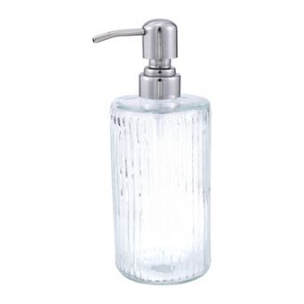 Elegant Vertical Pattern Soap Pump Dispenser for Bathroom 16.9oz 1 pc